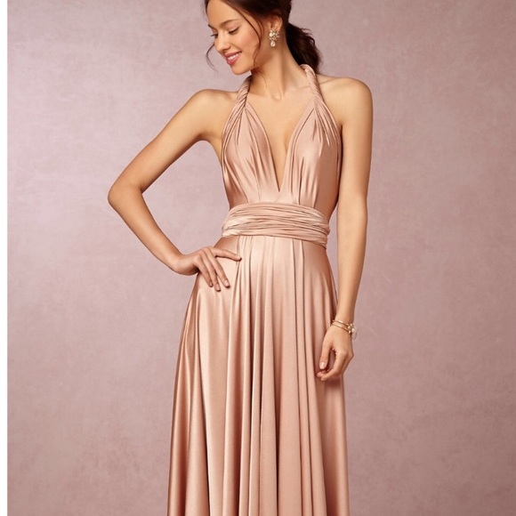 rose gold multiway dress